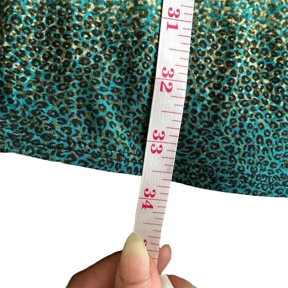 Salaam Made in USA Skirt Gradient Cheetah Print Earthy Tones Womens M - Picture 5 of 7